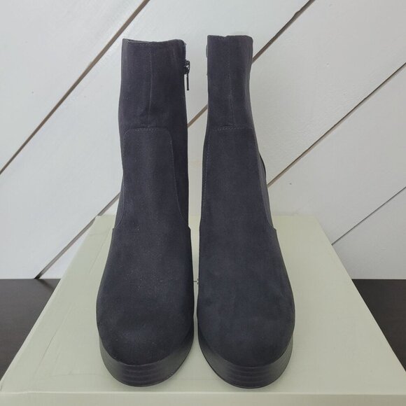 NWT Sun Stone Patriceef Womens Black Faux Suede High Heel Ankle Boots Size 10M - Picture 4 of 9